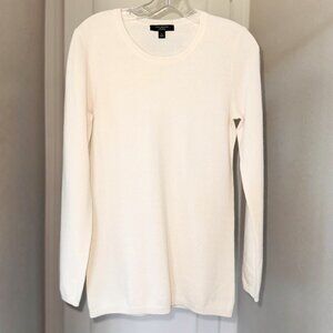 Ann Taylor 100% Cashmere Sweater Cream Size M